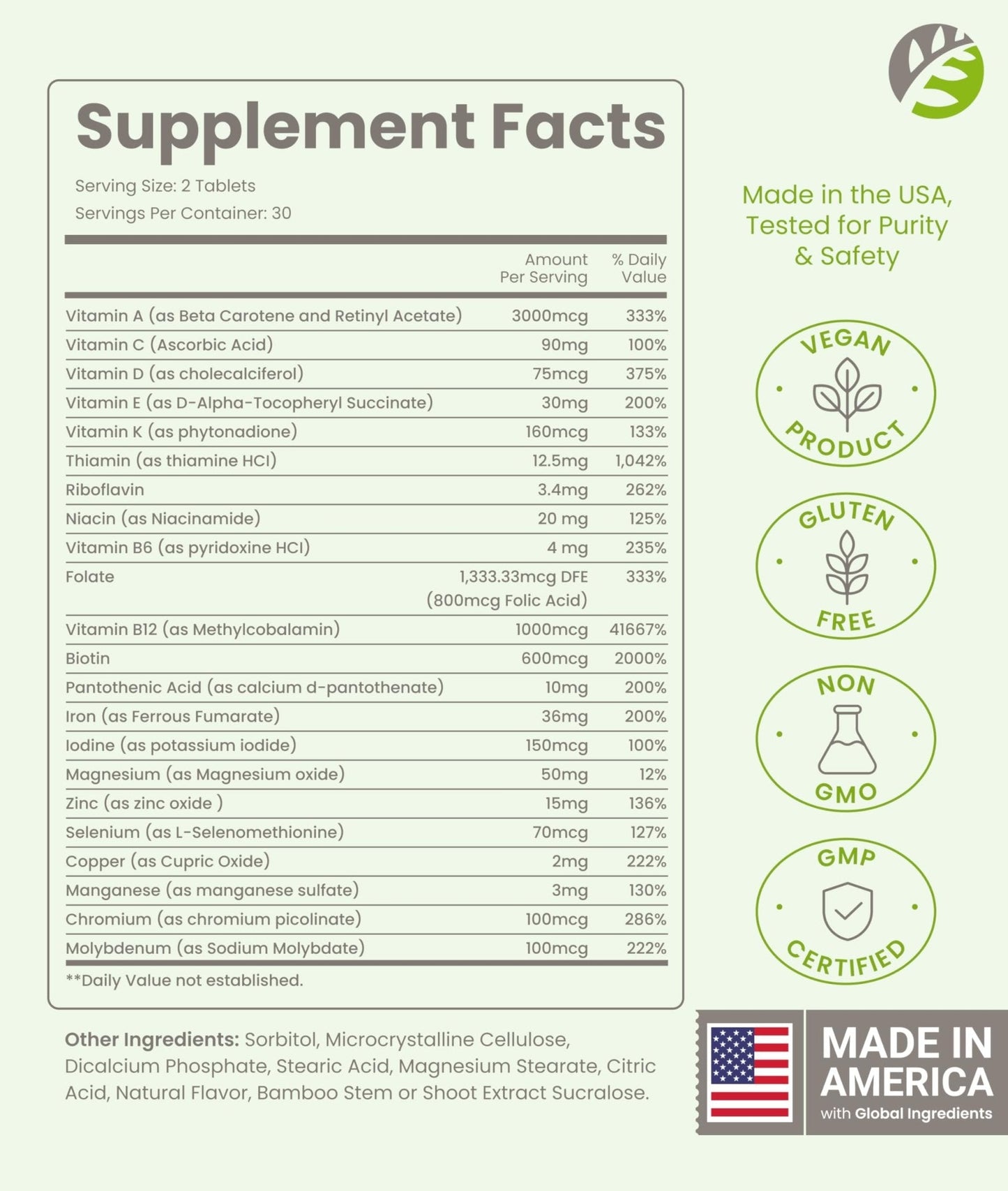 BariSlim Advanced Chewable Bariatric Multivitamin Tablets - Bariatric Vitamin and Supplement for Post Bariatric Surgery Including Gastric Bypass and Gastric Sleeve | Wild Cherry (60 Count) - Maple Wellness Supplements