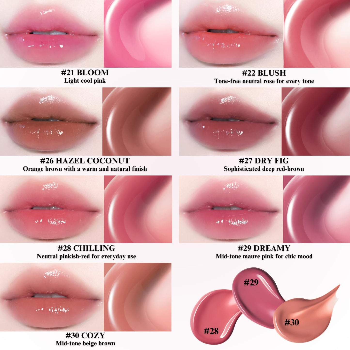 BBIA Glow Tint – Lip Plumping Volumizing Glossy & Glowy Lip Stain Naturally Moisturizing Comfortable Texture Lightweight Long-Lasting Vivid Color Non-Sticky Korean Makeup (30 COZY, Pack of 1) - Maple Wellness Supplements