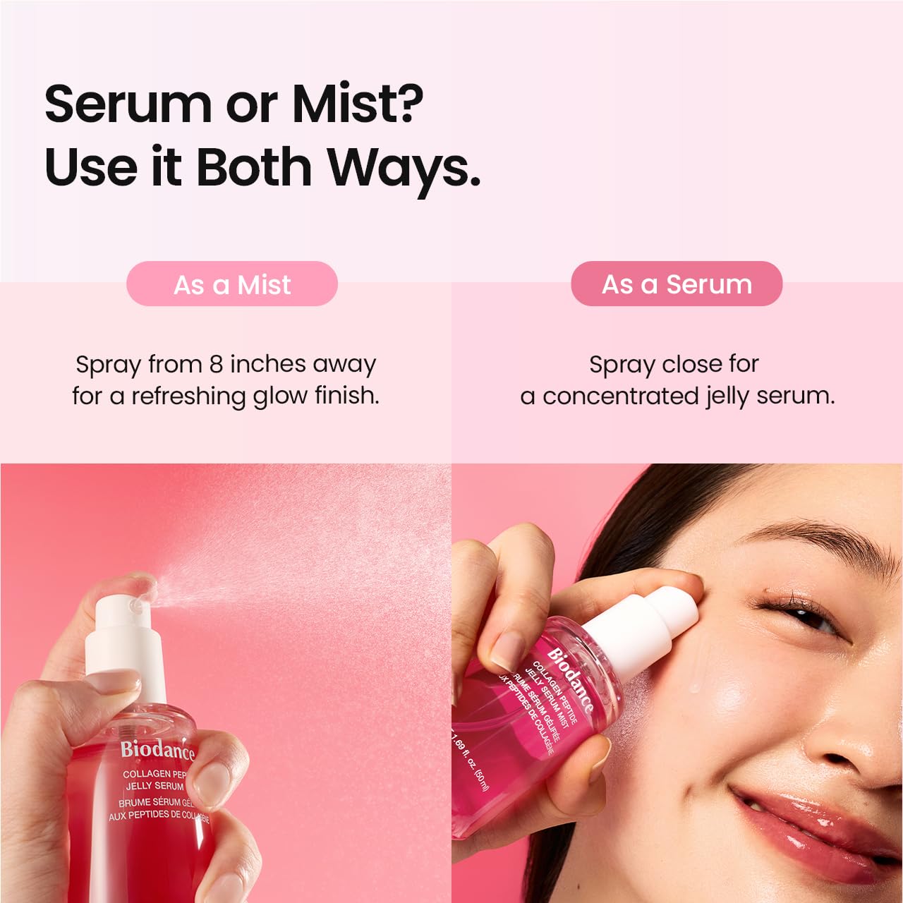 BIODANCE Collagen Peptides Jelly Serum Mist, Hydrating Face Mist, Plumping, Anti-Aging - Maple Wellness Supplements