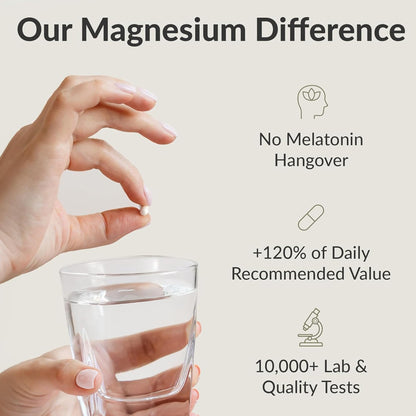 BIOptimizers Magnesium Breakthrough Supplement with 500mg - 7 Forms of Magnesium: Glycinate, Malate, Citrate, and More - Natural Support for Sleep and Cognitive Function -30 Capsules- Calming Vitamins - Maple Wellness Supplements