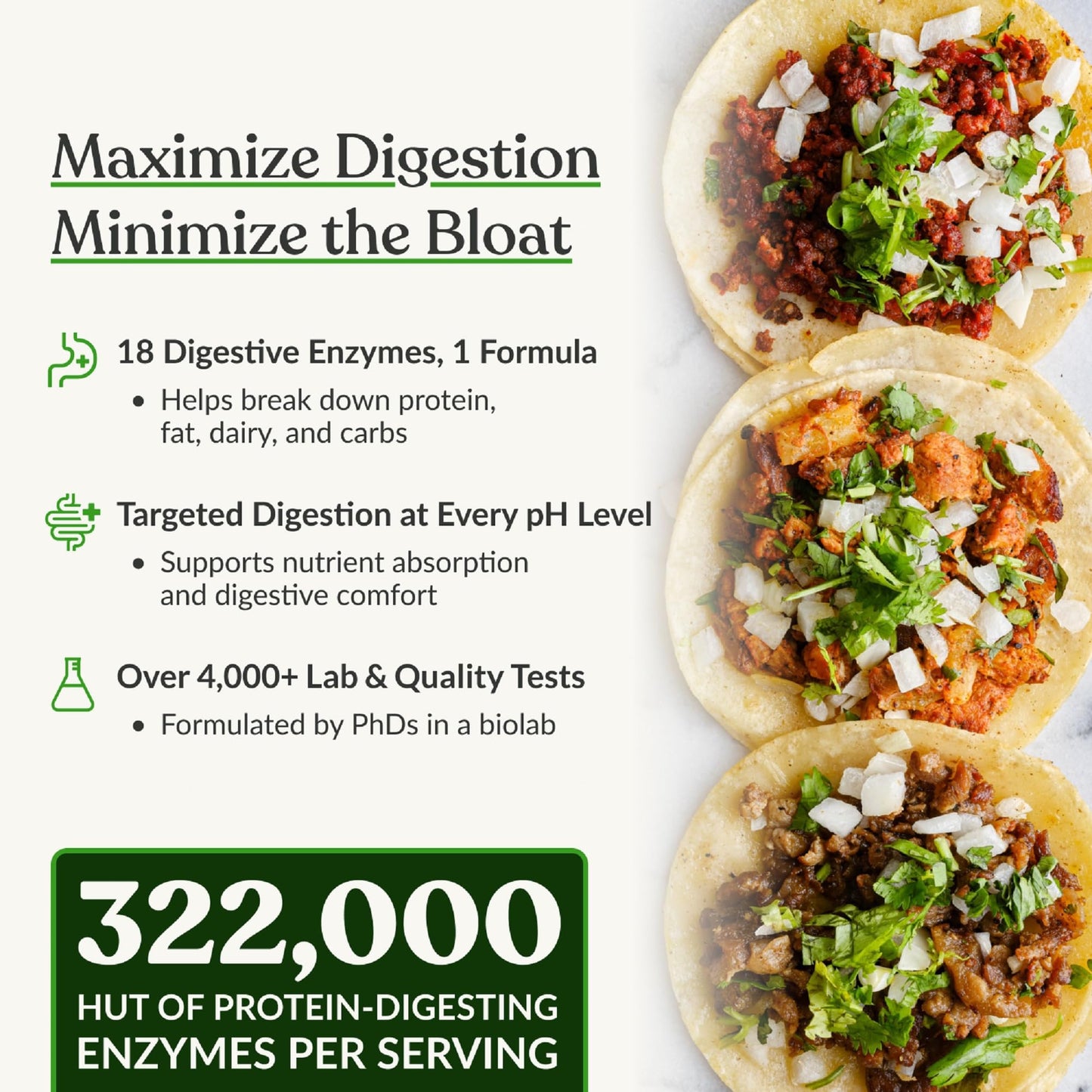 BiOptimizers MassZymes - Complete Digestive Enzymes Supplement for Gut Health - Bloating Relief for Men and Women - Lipase Amylase Bromelain - Maple Wellness Supplements