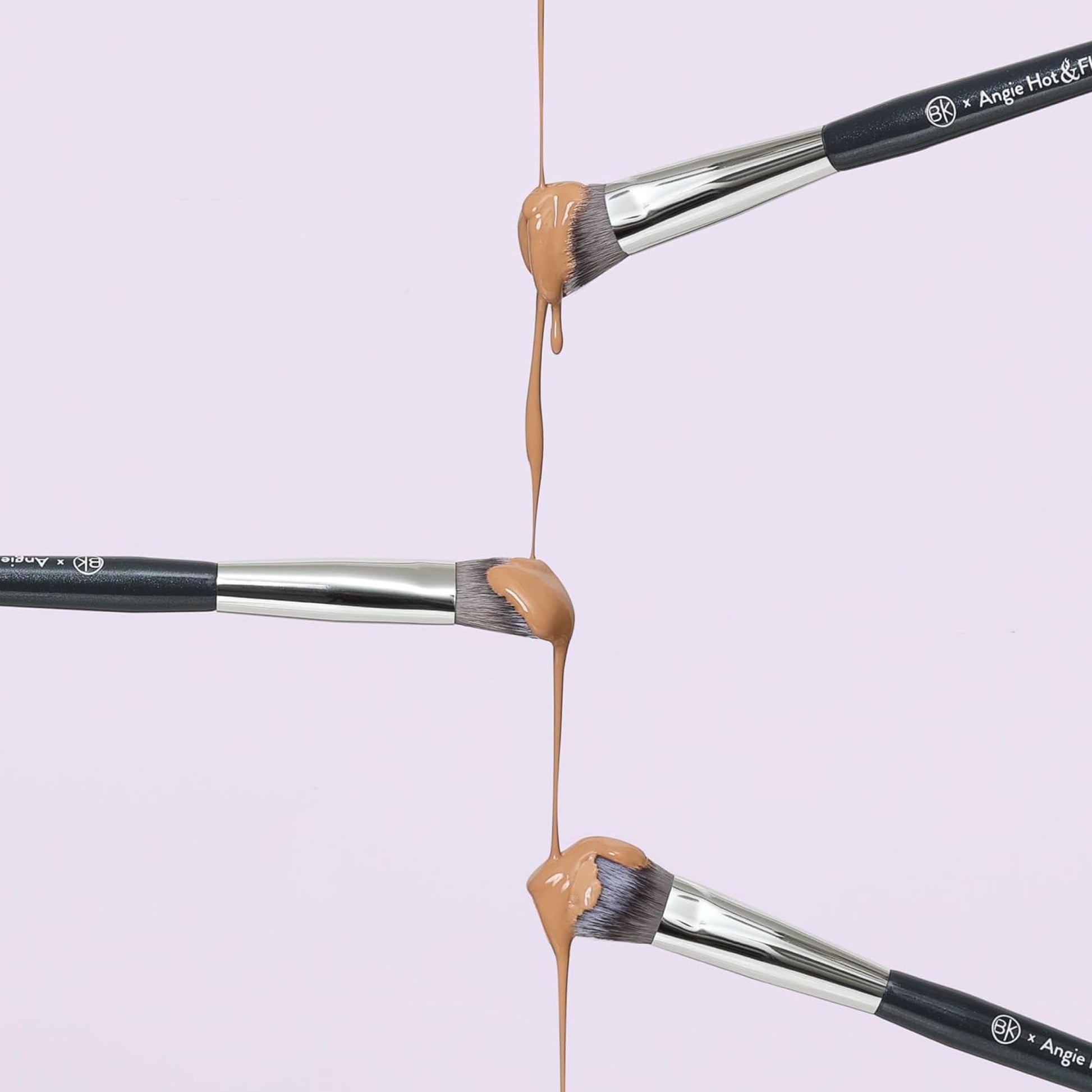 BK BEAUTY BRUSHES - ANGIE HOT & FLASHY A506 CONCEALER - Viral "Kitten Paw" Face Brush - Under-Eye Concealing and Contouring - Makeup Brushes - Maple Wellness Supplements