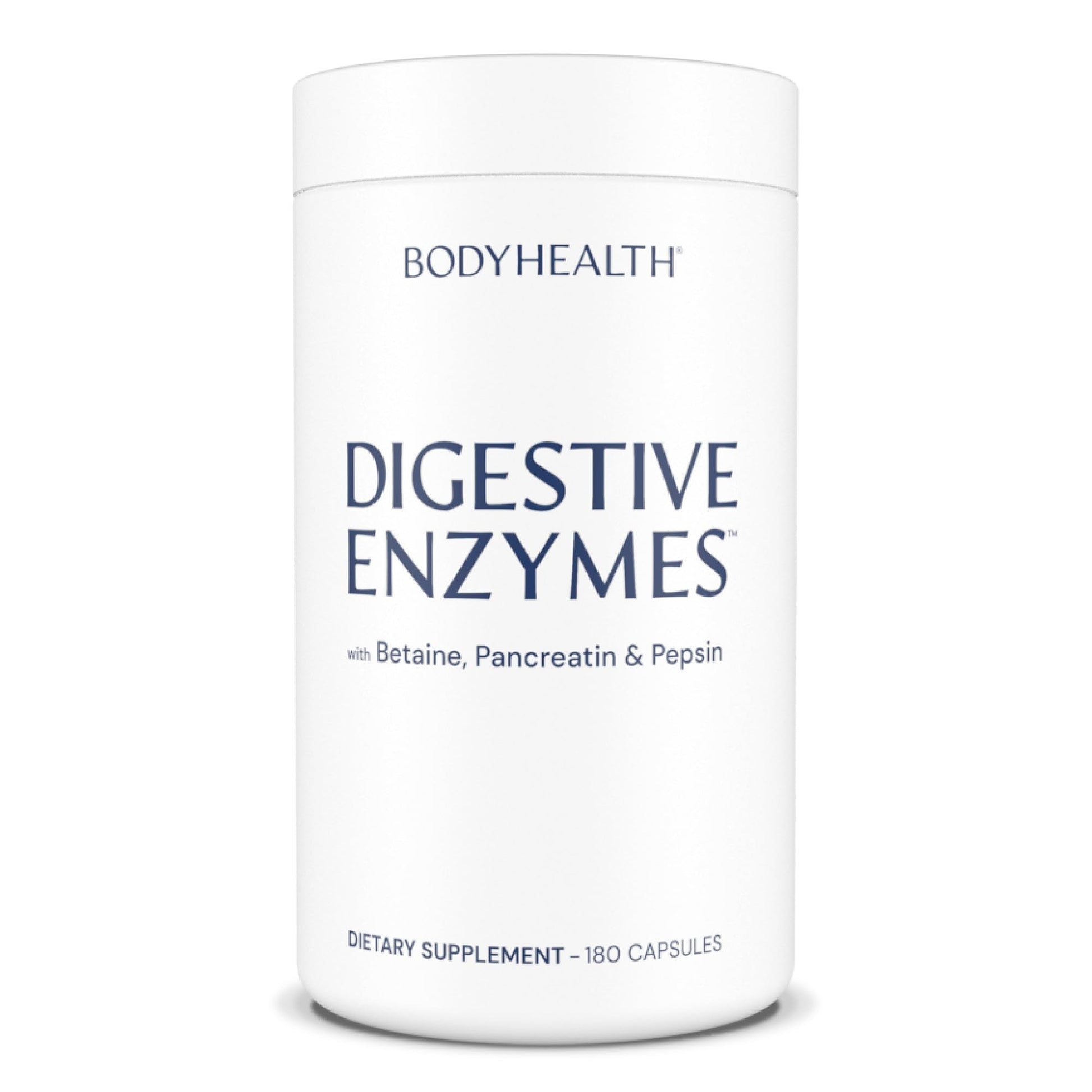 BodyHealth Digestive Enzymes Full Spectrum Digestive Support (180 caps), Betaine, Pepsin, Pancreatin BPP Loaded with Enzymes and Probiotics, Re - Maple Wellness Supplements
