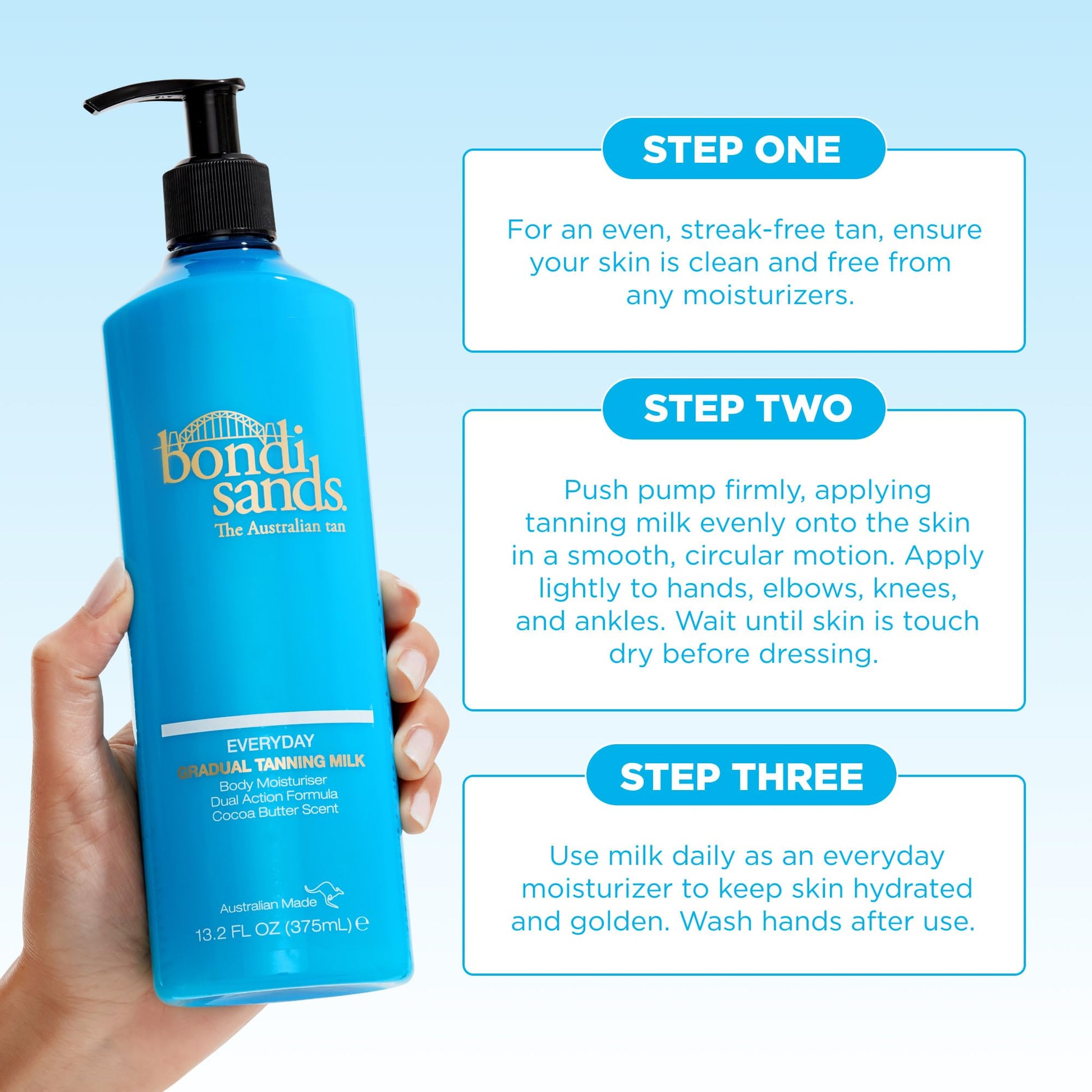 Bondi Sands Everyday Gradual Tanning Milk | Long-lasting, Tanning Body Moisturizer Enriched - Maple Wellness Supplements