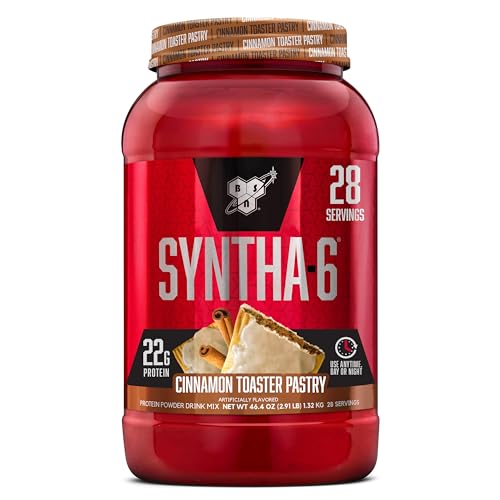 BSN SYNTHA-6 Whey Protein Powder with Micellar Casein, Milk Isolate, Cinnamon Toaster - Maple Wellness Supplements