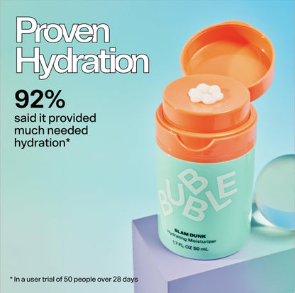 Bubble Skincare Slam Dunk Hydrating Face Moisturizer - Travel Size Lightweight Face Lotion - Maple Wellness Supplements