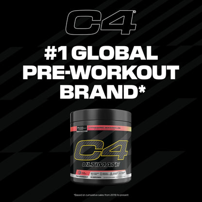 C4 Ultimate Pre Workout Powder Watermelon - Sugar Free Preworkout Energy Supplement for Men & Women - 300mg Caffeine + 3.2g Beta Alanine - Maple Wellness Supplements