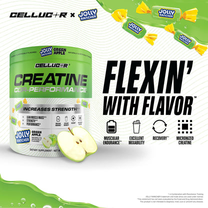 Cellucor Creatine Powder, Jolly Rancher Green Apple - Increases Strength, Lean Muscle Mass & Endurance, Micronized Creatine for Fast Absorption, - Maple Wellness Supplements