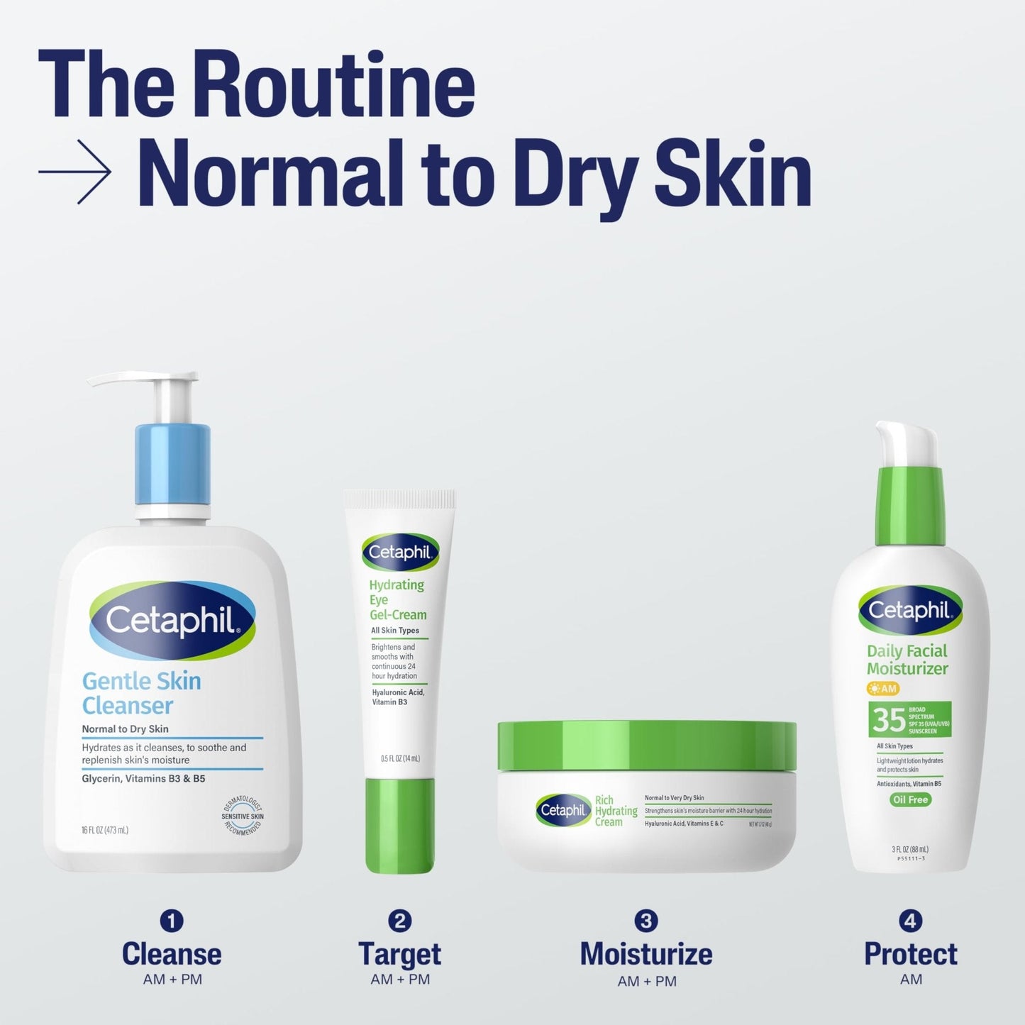 CETAPHIL Rich Hydrating Night Cream For Face, With Hyaluronic Acid, 1.7 oz, Moisturizing Cream For Dry To Very Dry Skin - Maple Wellness Supplements