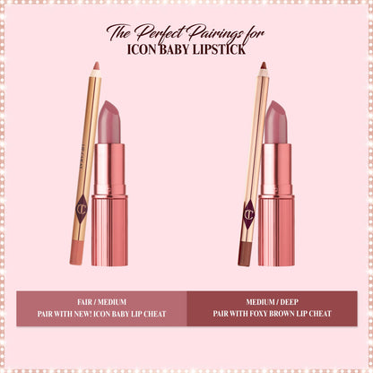 Charlotte Tilbury Lip Cheat Lip Liner Pencil - Gives Lips a Fuller-Looking, Defined Pout - Enriched with Jojoba Oil & Hyaluronic Acid - Waterproof, Smudge-Proof & Transfer-Proof - Foxy Brown - Maple Wellness Supplements