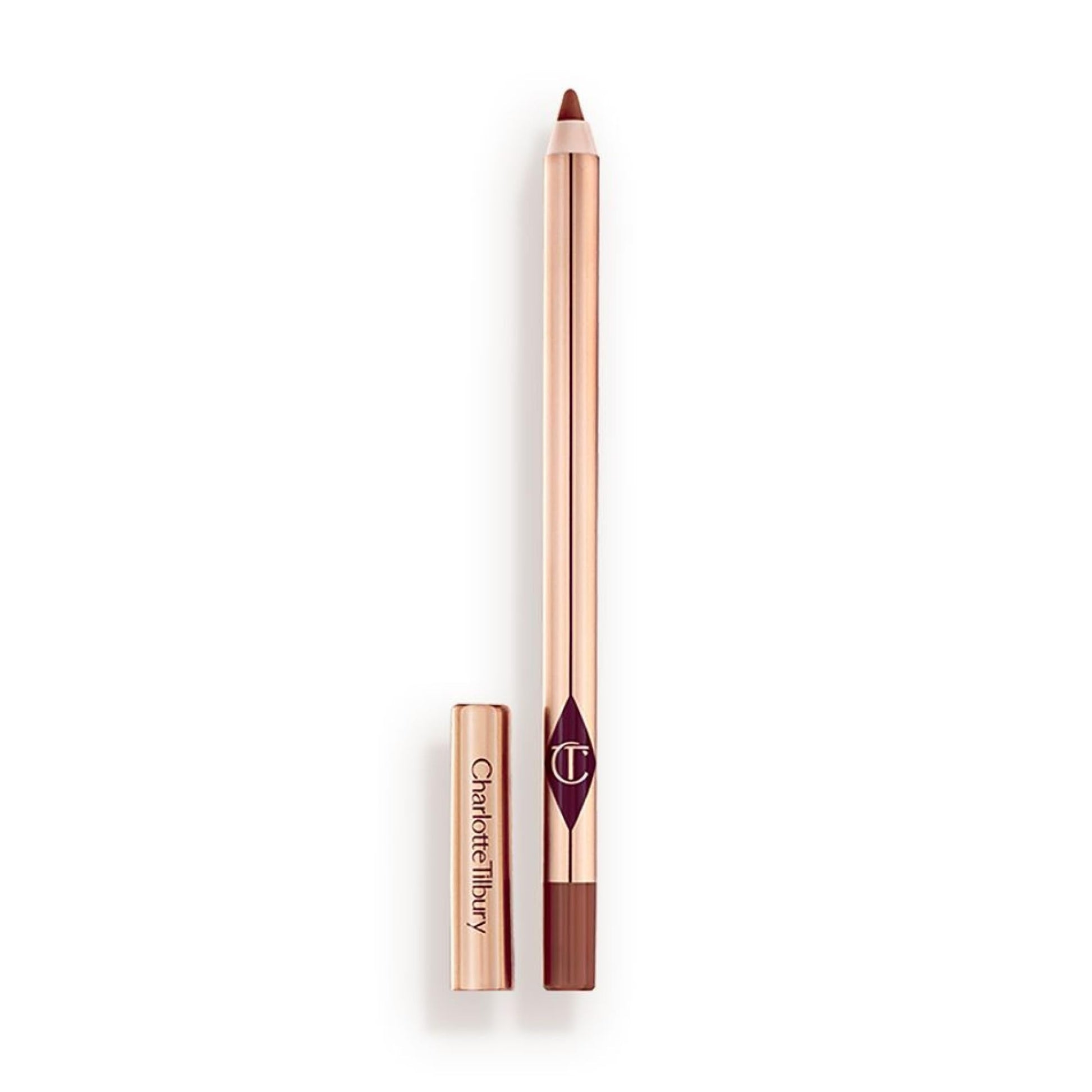 Charlotte Tilbury Lip Cheat Lip Liner Pencil - Gives Lips a Fuller-Looking, Defined Pout - Enriched with Jojoba Oil & Hyaluronic Acid - Waterproof, Smudge-Proof & Transfer-Proof - Foxy Brown - Maple Wellness Supplements