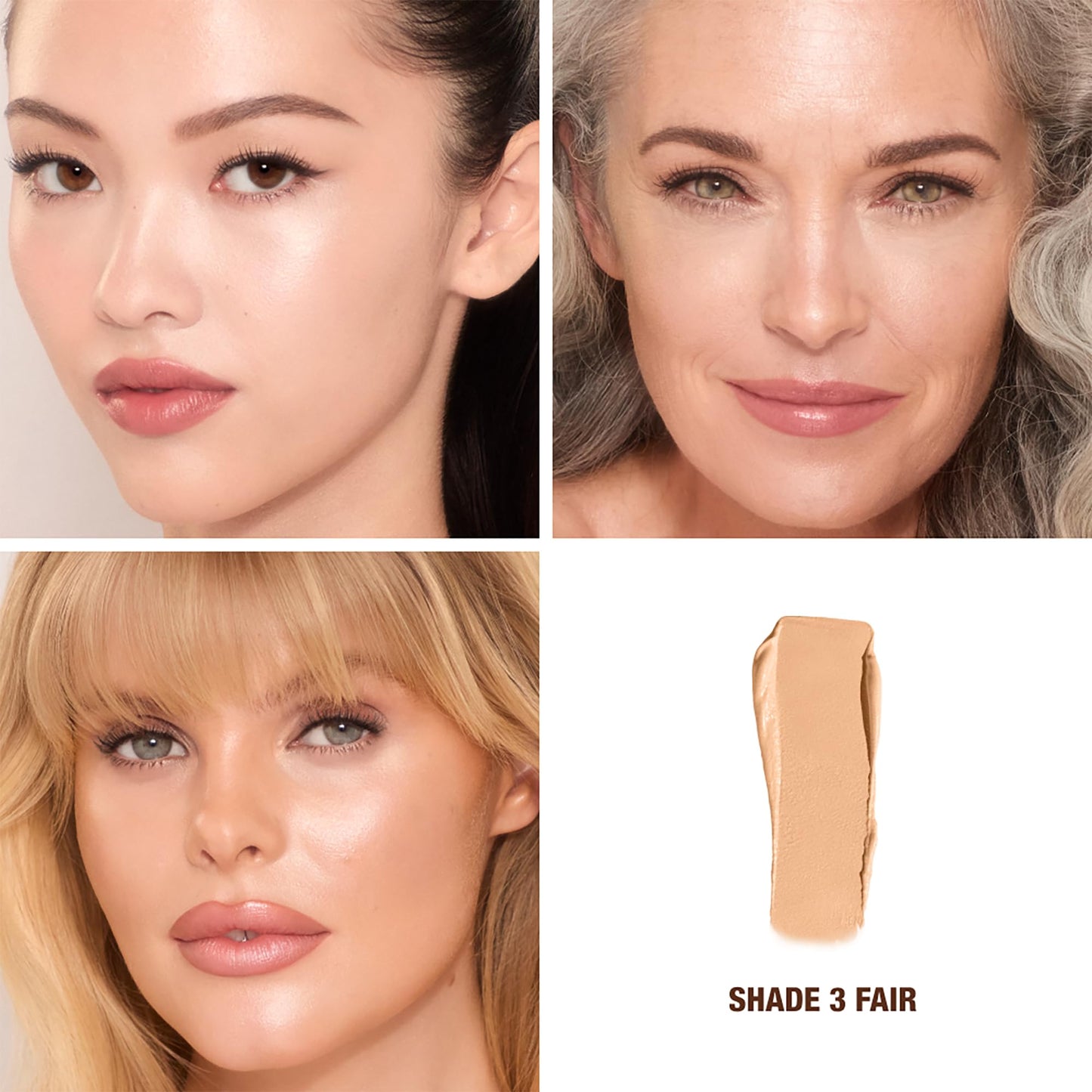 Charlotte Tilbury Unreal Skin Tint & Sheer Glow Hydrating Foundation Stick - Cream Foundation Makeup with Sheer-to-Light Coverage & a Buildable Formula - Blurring, Smoothing & Nourishing - 3 Fair - Maple Wellness Supplements