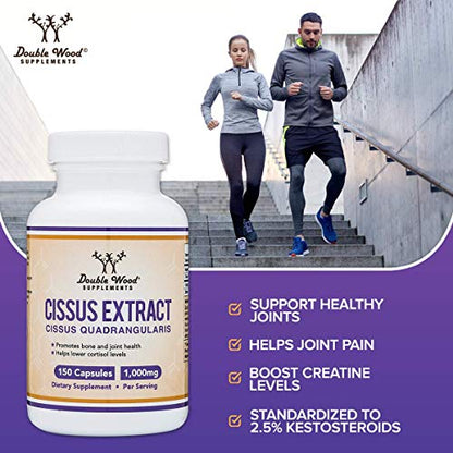 Cissus Quadrangularis Super Extract, 150 Capsules, Manufactured in The USA, Dietary - Maple Wellness Supplements