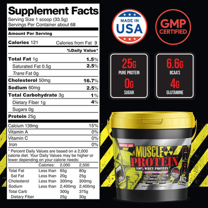 COLOSSAL LABS Muscle Protein Whey Powder [12 lbs/Pack of 1]-Strawberry Protein - Maple Wellness Supplements