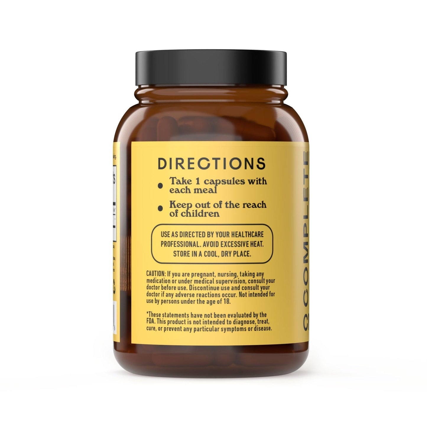 Complete Natural Products Digestive Enzyme Capsules, 550mg, 100ct | Plant-Based Formula - Maple Wellness Supplements