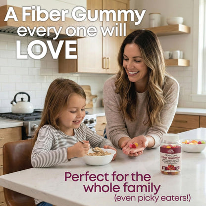 Country Farms Fiber Care Prebiotic Gummies, 6g of Fiber Per Serving, FOS from Beets, Digestive Health, Supports Regularity, Mixed Fruit Flavor - Maple Wellness Supplements