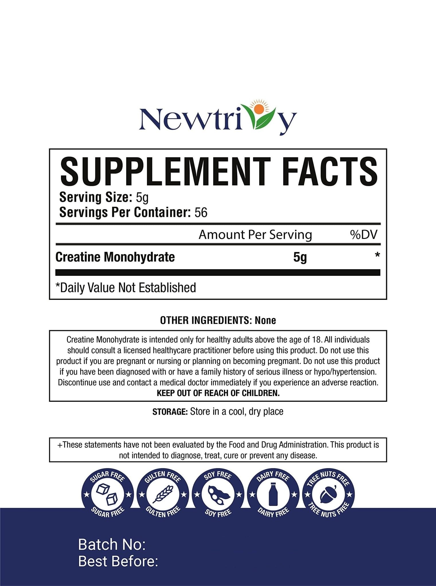 Creatine Monohydrate,Micronized, Pure,Unflavored,280g (9.8oz) - Maple Wellness Supplements