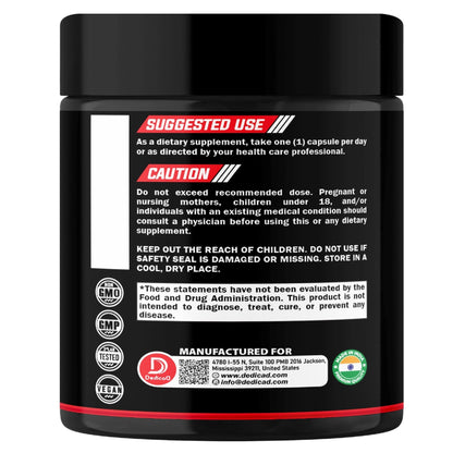 DEDICAD 11in1 NAD Supplement with Nicotinamide Riboside, Quercetin, Resveratrol and 8 More - 2 Month Supply - Maple Wellness Supplements