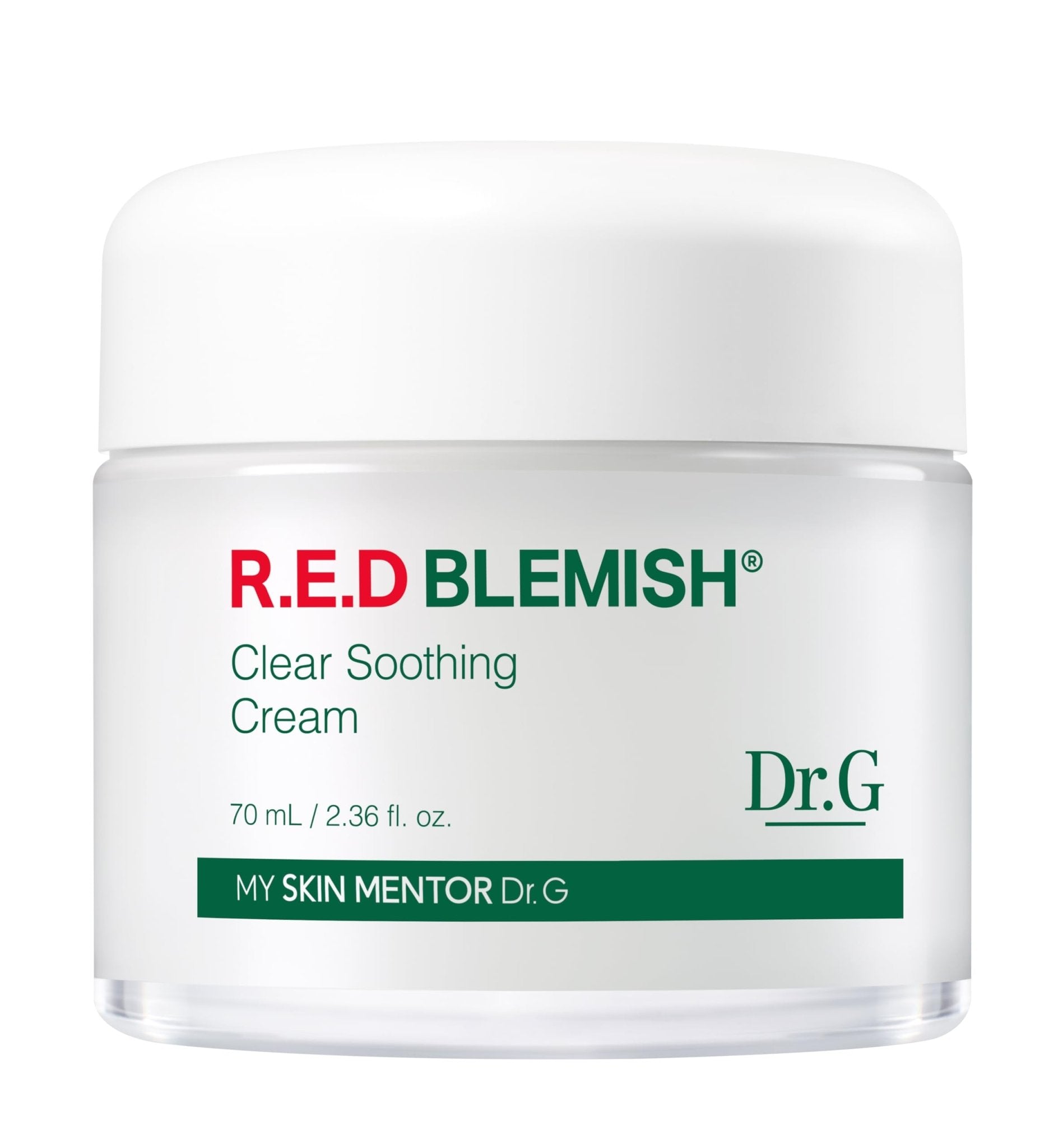 Dr. G R.E.D. Blemish Clear Soothing Cream - Calming Korean Moisturizer for Redness - Soothes Acne & Irritation - Maple Wellness Supplements
