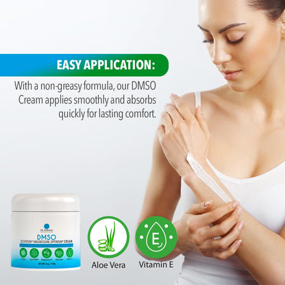 Dr. Robaina DMSO Cream - 99.9% Pure DMSO Pharmaceutical Grade | Formula with Zechstein Magnesium - Maple Wellness Supplements
