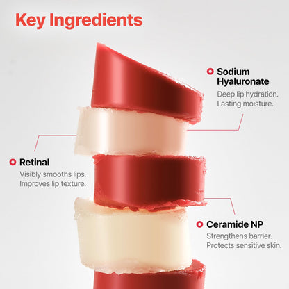 Dr.Different Retinal Lip Balm Tinted, Anti-Wrinkle Lip Treatment with Deep Hydration & Long-Lasting Moisture - Maple Wellness Supplements