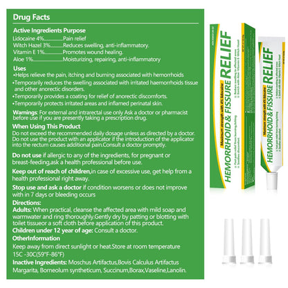 Dr.Goddyik Hemorrhoids and Fissure Relief Cream,Hemorrhoid Ointment for Hemorrhoid Treatment Fast Acting Relief of Pain, Swelling - Maple Wellness Supplements
