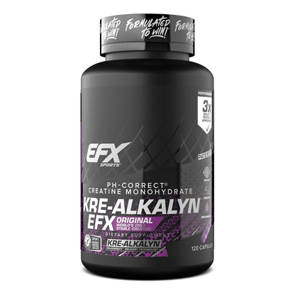 EFX Sports Kre-Alkalyn EFX | pH Correct Creatine Monohydrate Pill Supplement | Strength, Muscle Growth & Performance - Maple Wellness Supplements
