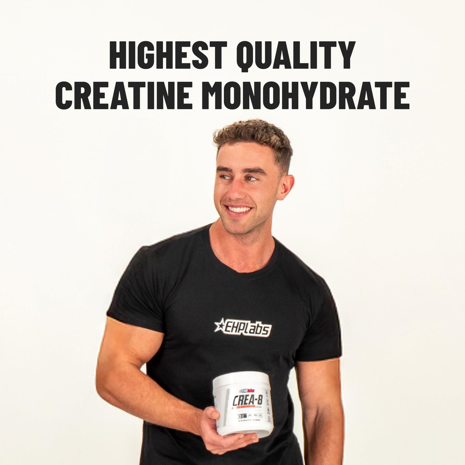 EHP Labs CREA-8 Micronized Creatine Monohydrate Powder - Unflavored Creatine Powder for Muscle Growth, Increased Strength, Enhanced Energy Output - Maple Wellness Supplements