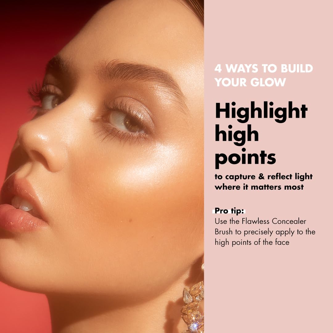 e.l.f. Halo Glow Liquid Filter, Complexion Booster For A Glowing, Soft-Focus Look, Infused With Hyaluronic Acid, Vegan & Cruelty-Free, 3 Light/Medium - Maple Wellness Supplements