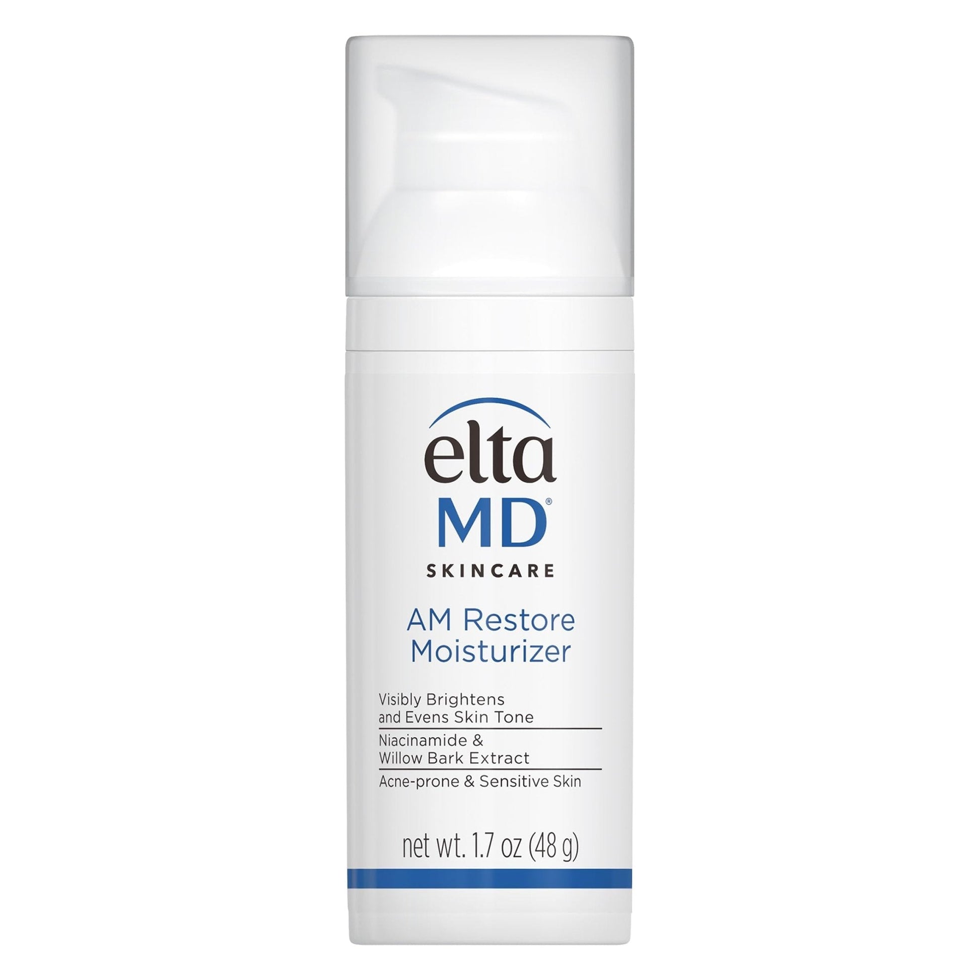 EltaMD AM Restore Face Moisturizer for Women and Men, Light Moisturizer Face Cream, Made with Niacinamide and Hyaluronic Acid, 1.7 oz Pump - Maple Wellness Supplements