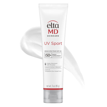 EltaMD UV Sport Sunscreen Lotion SPF 50 - Face and Body Sunscreen SPF 50, Water & Sweat Resistant - Maple Wellness Supplements