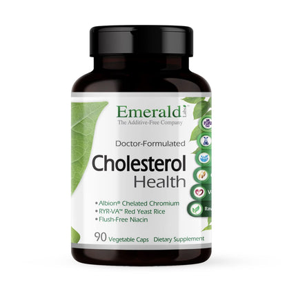 EMERALD LABS Cholesterol Health (90 Caps) & Pomegranate Extract (60 Caps) - Supports Heart Health & Immune Function - Gluten Free & Vegan - Maple Wellness Supplements