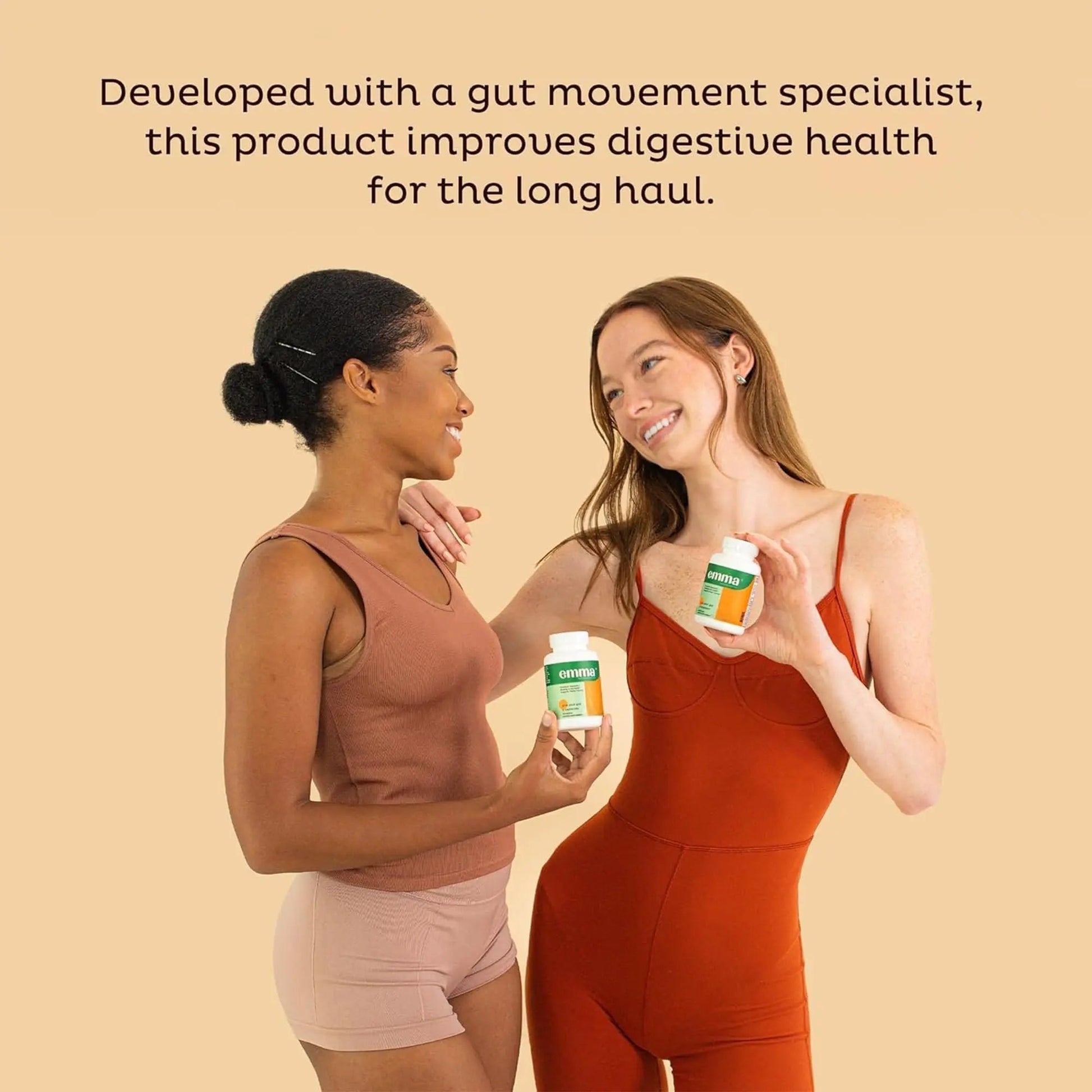 Emma Gut Health - 2 Pack - Gas and Bloating Relief, Constipation, Leaky Gut Repair - Gut Cleanse & Restore Digestion - Regulate Bowel Movement. Probiotics and Laxative Alternative, 120 Capsules - Maple Wellness Supplements