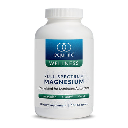 Equilife Full Spectrum Magnesium Supplement, Magnesium Glycinate, Citrate, & Malate, Bioavailable Mineral Blend, Dairy, Soy, & Gluten Free - Maple Wellness Supplements