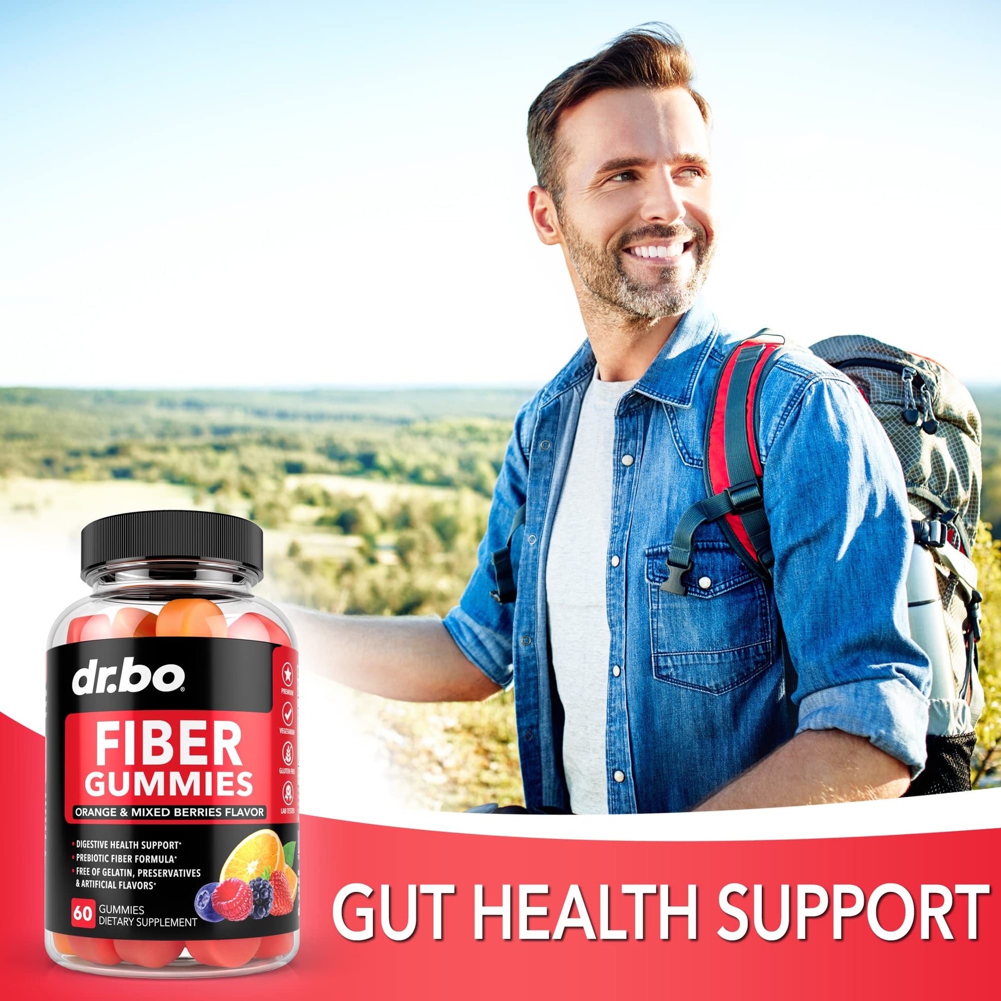 Fiber Gummies for Adults & Kids - Tasty Gummy Prebiotic Fiber Supplement for Max Digest - Maple Wellness Supplements