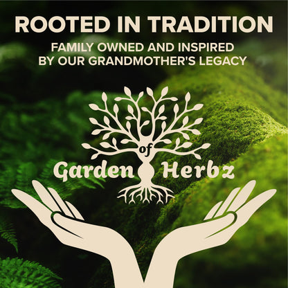 Garden of Herbz Organic Ashwagandha Root & Irish Sea Moss – 3,600 mg Ashwagandha Supplement with Black Seed Oil, & Burdock Root – Herbal Supplement for Energy, Calm, Mood, & Wellness, 120 Caps - Maple Wellness Supplements