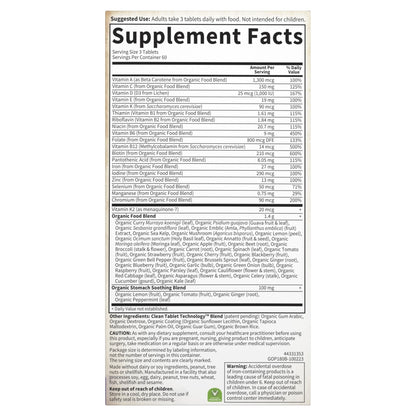 Garden of Life Organics Prenatal Multivitamin with Folate, B6, B12, D3 & Iron – Prenatal Vitamins for Women with Energy Metabolism Support for Healthy - Maple Wellness Supplements