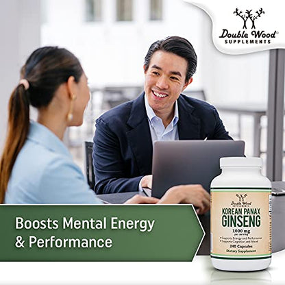 Ginseng Capsules (Korean Red Ginseng Extract, Panax Ginseng 10% Ginsenosides) - Maple Wellness Supplements