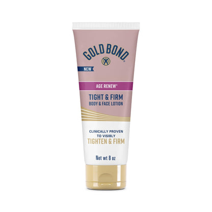 Gold Bond Age Renew Tight & Firm Body & Face Lotion with Proteins & Lipids, Skin Firming Lotion for Aging, Dry Skin, 8 oz. - Maple Wellness Supplements