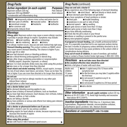 GoodSense Naproxen Sodium Tablets, 220 mg, 400 Count - Maple Wellness Supplements