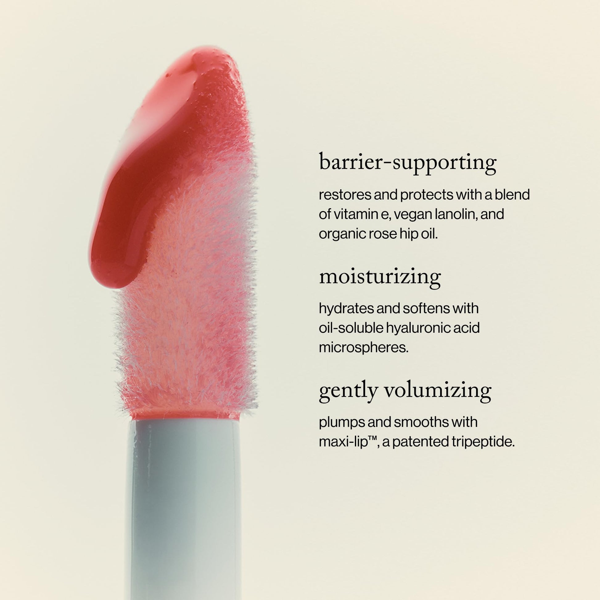 goop Beauty Hydra-Barrier Gel Gloss | Hydrating Lip Gloss to Moisturize & Plump Lips | Hyaluronic Acid & Vitamin E | Blossom - Sheer Petal Pink | 0.13 oz - Maple Wellness Supplements