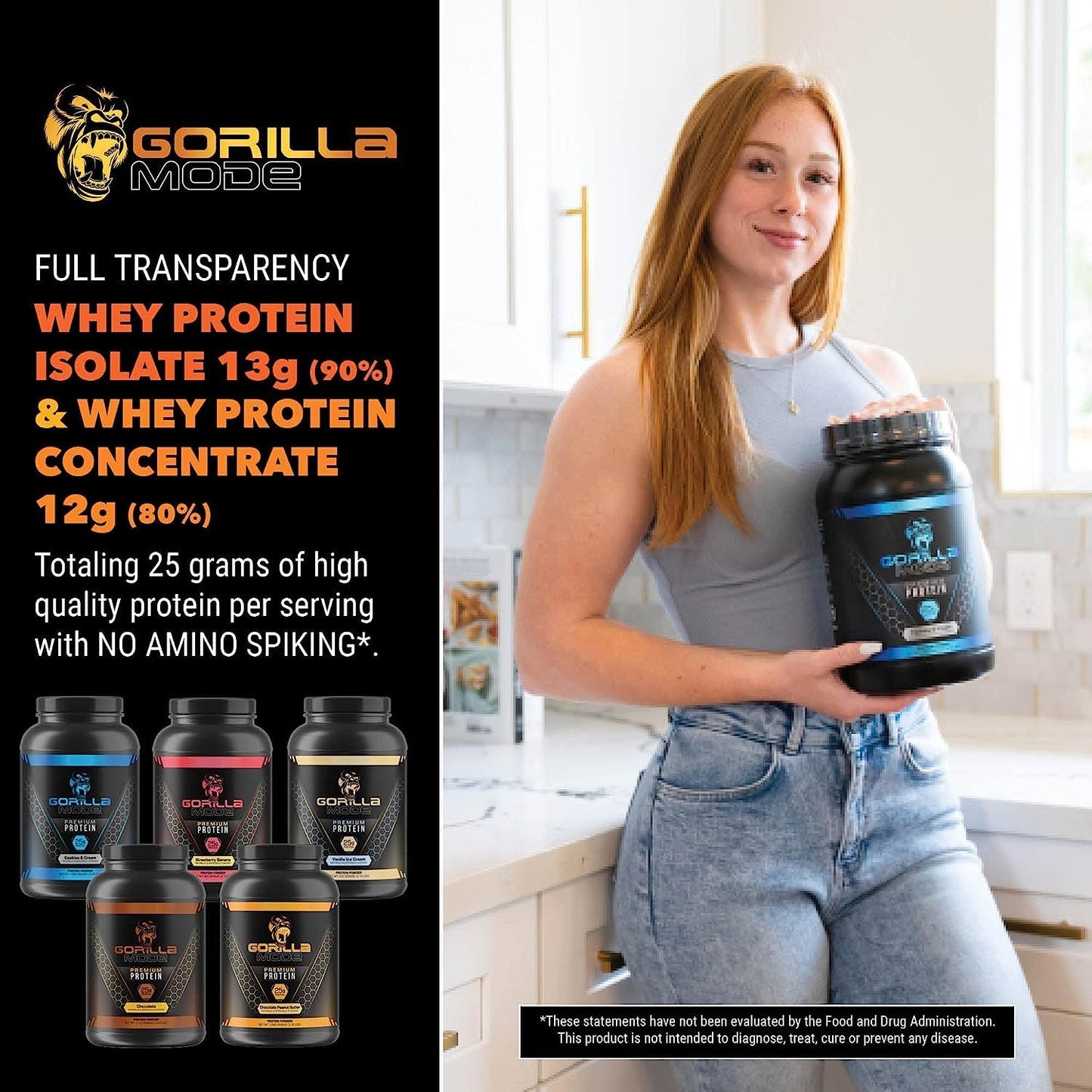 Gorilla Mode Premium Protein - Chocolate Peanut Butter / 24 Grams of Protein/Recover - Maple Wellness Supplements
