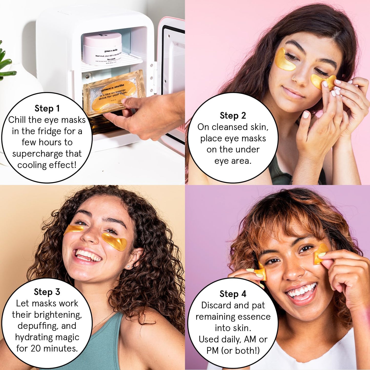 grace & stella Award Winning Under Eye Mask - Birthday Gifts for Women - Gel Eye Patches - Maple Wellness Supplements