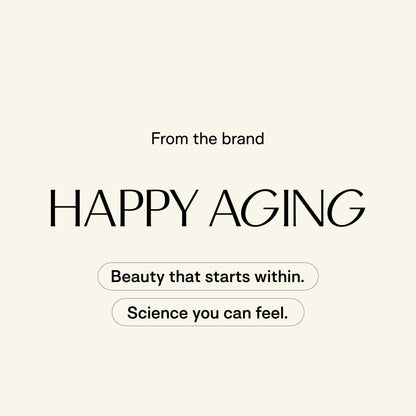 Happy Aging Marine Collagen Peptides Glow Shot 10,000mg - Liquid Collagen for Women with Liposomal Delivery - Promotes Skin Hydration, Elasticity & Radiance - Supports Hair & Nails, 10 Shots - Maple Wellness Supplements