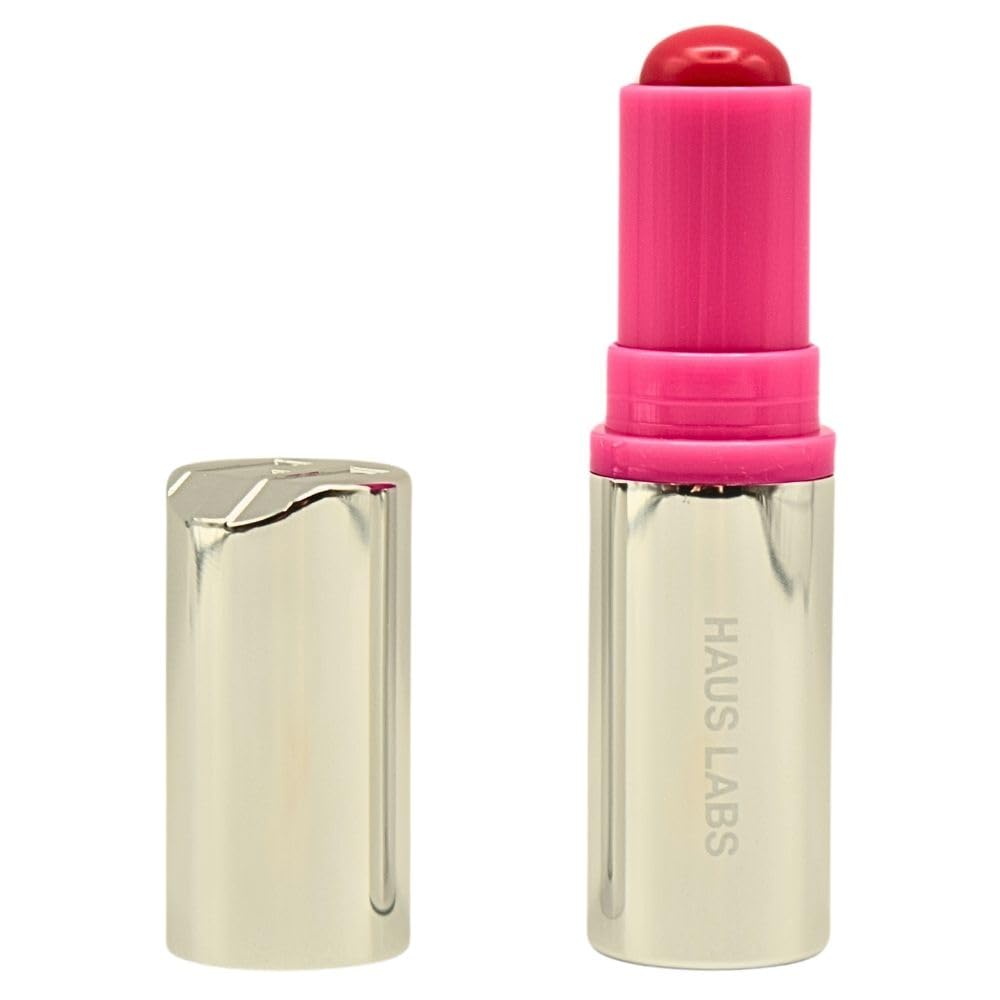 Haus Labs Color Fuse Longwear Hydrating Glassy Lip + Cheek Blush Balm Stick - Glassy Pitaya - Maple Wellness Supplements