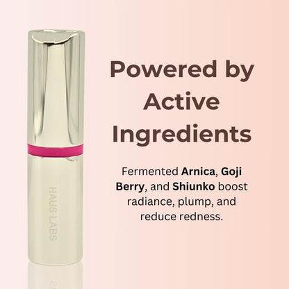 Haus Labs Color Fuse Longwear Hydrating Glassy Lip + Cheek Blush Balm Stick - Glassy Pitaya - Maple Wellness Supplements