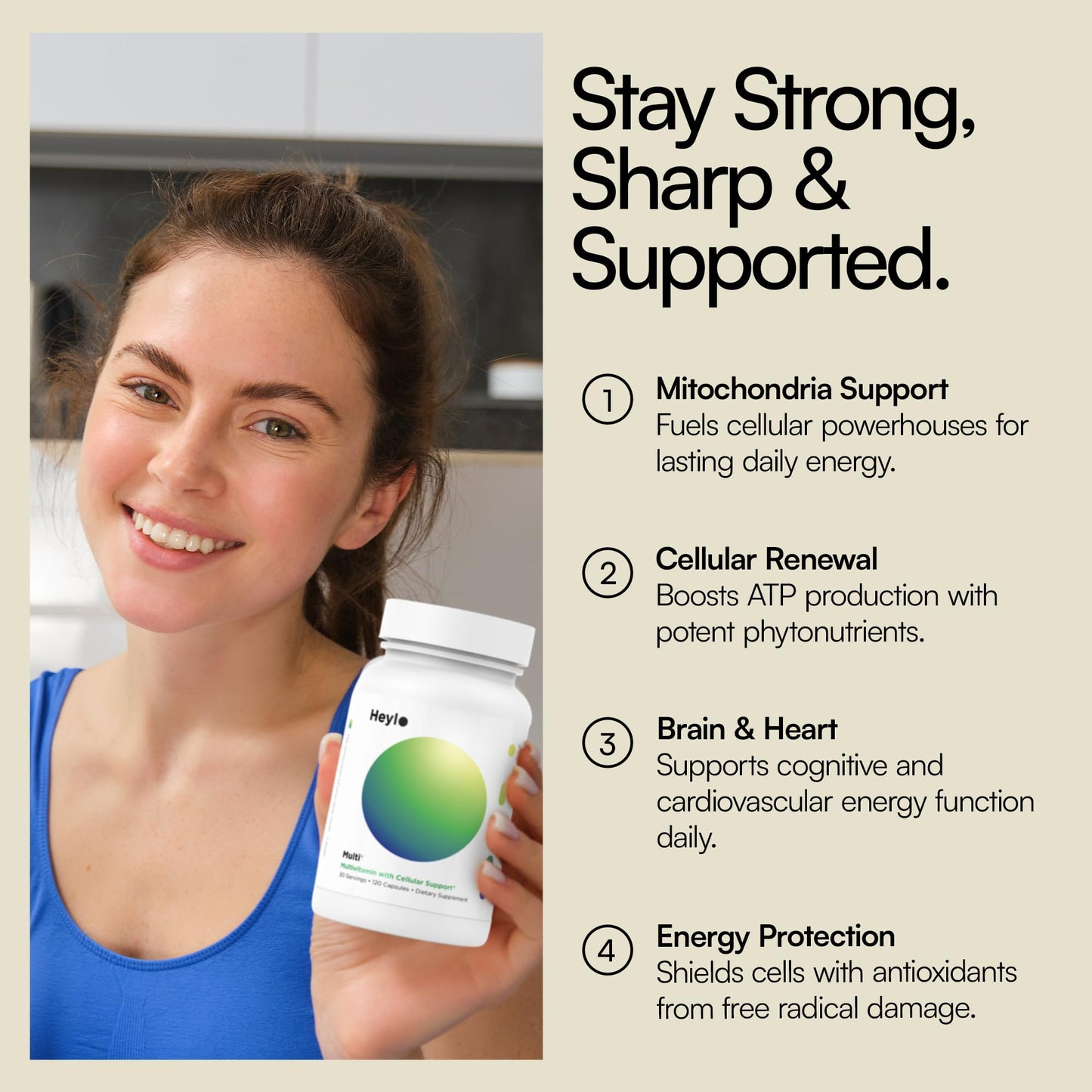 Heylo Multi+ Advanced Multivitamin Supplement – Boosts Energy, Enhances Immune Support, Provides Antioxidant Protection, Promotes Detoxification - Maple Wellness Supplements