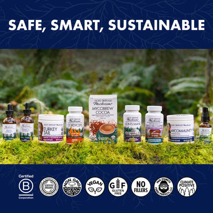 Host Defense Mushrooms Lion's Mane - Brain Health Support Supplement for Focus & Memory Function - Immune & Nervous System Support Supplement- 30 Capsules - Maple Wellness Supplements