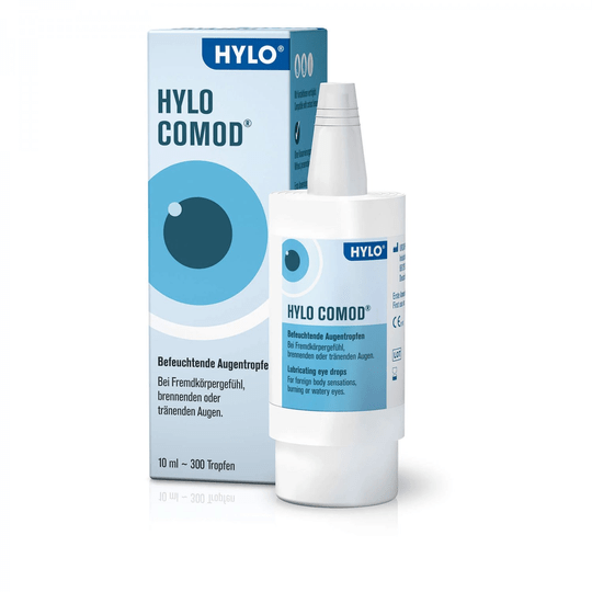 HYLO COMOD moisturizing eye drops, 10 ml solution - Maple Wellness Supplements