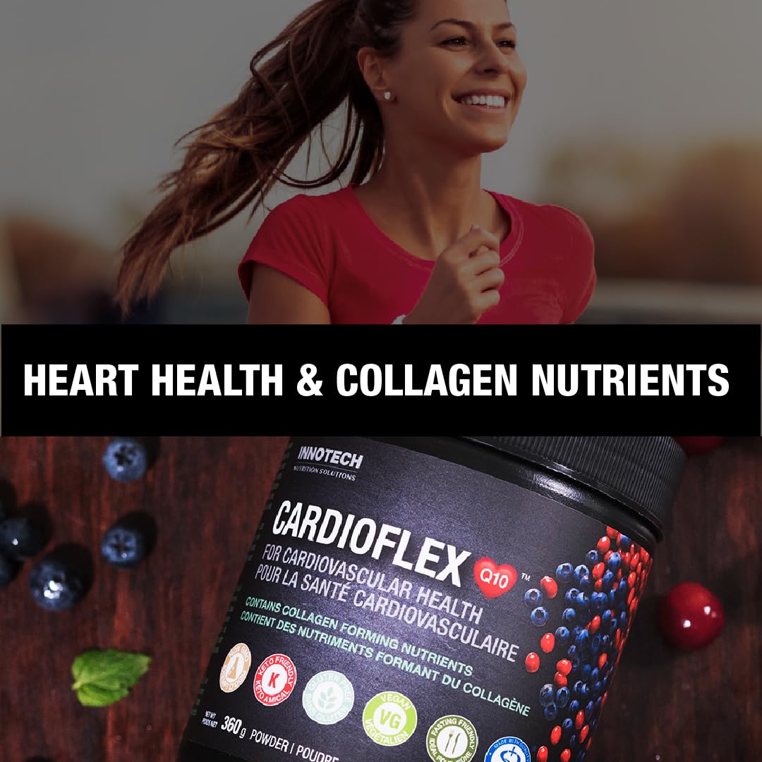 Innotech Nutrition CardioFlex Q10 Heart Health & Energy Support CoQ10 Amino Acids & Electrolytes Orange 360g - Maple Wellness Supplements
